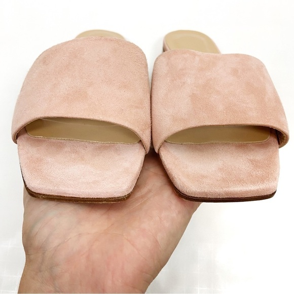 Aeyde Anna Sandals in Blush Suede - Picture 6 of 12